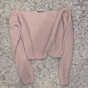 Off the shoulder sweater
